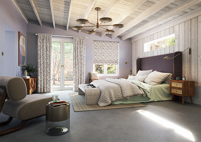 Mosaic Tile, Very Berry - Made to Measure Curtains - Image 8